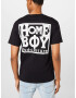 HOMEBOY Tricou 'Old School' negru / alb - Pled.ro