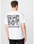 HOMEBOY Tricou 'Old School' negru / alb murdar - Pled.ro