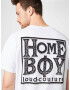 HOMEBOY Tricou 'Old School' negru / alb murdar - Pled.ro