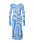 House of Sunny Rochie tricotat 'THE BLUE MOON' albastru / albastru deschis - Pled.ro