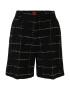 HUGO Pantaloni 'Hatisi-1' negru / alb - Pled.ro