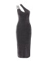 HUGO Red Rochie de cocktail 'Nathene' negru / argintiu - Pled.ro