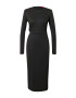 HUGO Rochie 'Kaikias' negru / alb - Pled.ro