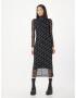 HUGO Rochie 'Neshy' negru / alb - Pled.ro