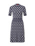 HUGO Rochie tricotat 'Sadressy' bleumarin / alb - Pled.ro