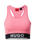 HUGO Top roz deschis / negru / alb - Pled.ro