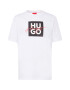 HUGO Red Tricou 'Dalpaca' roșu / negru / alb - Pled.ro