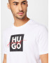 HUGO Red Tricou 'Dalpaca' roșu / negru / alb - Pled.ro