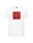 HUGO Tricou 'Daltor' negru / alb - Pled.ro