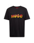 HUGO Red Tricou 'Danda' galben închis / portocaliu / roșu / negru - Pled.ro