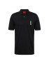 HUGO Red Tricou 'Darakorum' negru / alb - Pled.ro