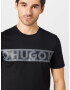 HUGO Tricou 'Dinotto' gri / negru - Pled.ro