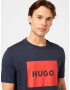 HUGO Red Tricou 'Dulive' bleumarin / roșu / negru - Pled.ro