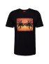 HUGO Tricou 'Dulive' galben auriu / corai / negru - Pled.ro