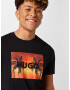 HUGO Tricou 'Dulive' galben auriu / corai / negru - Pled.ro