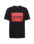 HUGO Red Tricou 'Dulive' roșu deschis / negru - Pled.ro