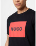 HUGO Red Tricou 'Dulive' roșu deschis / negru - Pled.ro