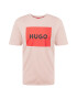 HUGO Tricou 'Dulive' roz / roși aprins / negru - Pled.ro