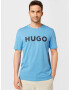 HUGO Tricou 'Dulivio' albastru / negru - Pled.ro