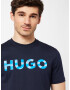 HUGO Tricou 'Dulivio' azur / azuriu / albastru închis - Pled.ro