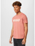 HUGO Tricou 'Dulivio' roz pal / alb - Pled.ro