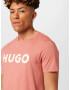 HUGO Tricou 'Dulivio' roz pal / alb - Pled.ro