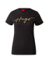 HUGO Tricou 'Slim Tee' auriu / negru - Pled.ro