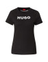 HUGO Red Tricou negru / alb - Pled.ro