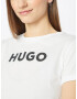 HUGO Red Tricou negru / alb - Pled.ro