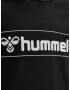 Hummel Bluză de molton negru / alb murdar - Pled.ro