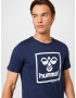 Hummel Tricou albastru marin / alb - Pled.ro