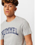 Hummel Tricou 'BILL' bleumarin / gri amestecat / alb - Pled.ro