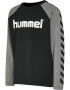 Hummel Tricou 'BOYS' gri amestecat / negru / alb - Pled.ro