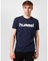 Hummel Tricou bleumarin / alb - Pled.ro