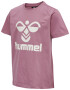 Hummel Tricou 'Tres' roz pal / alb - Pled.ro