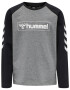 Hummel Tricou gri amestecat / negru / alb - Pled.ro