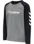 Hummel Tricou gri amestecat / negru / alb - Pled.ro