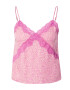 Hunkemöller Bluză de noapte crem / fucsia - Pled.ro