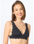 Hunkemöller Sutien costum de baie 'Scallop' negru - Pled.ro