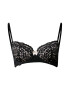 Hunkemöller Sutien 'Rose' negru - Pled.ro