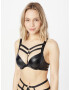 Hunkemöller Sutien 'Shadow' negru - Pled.ro