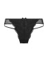 Hunkemöller Tanga 'Fleur' negru - Pled.ro