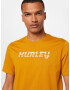 Hurley Tricou funcțional galben auriu / alb - Pled.ro