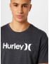 Hurley Tricou funcțional negru amestecat / alb - Pled.ro