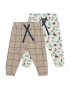 Hust & Claire Pantaloni 'Gore' maro / maro deschis / verde pastel / alb - Pled.ro