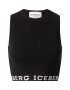 ICEBERG Top brodat 'MAGLIA' negru / alb - Pled.ro