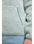 ICEBOUND Jachetă fleece verde smarald / alb - Pled.ro