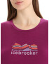 ICEBREAKER Tricou funcțional nisipiu / mov pastel / portocaliu / roșu-violet - Pled.ro