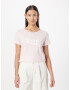 ICHI Tricou 'CAMINO' roz pastel / alb - Pled.ro