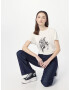 IKKS Tricou gri grafit / alb - Pled.ro